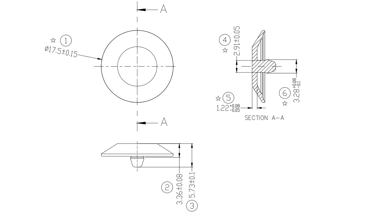 17.5mm Umbrella Check Valve Schematic
