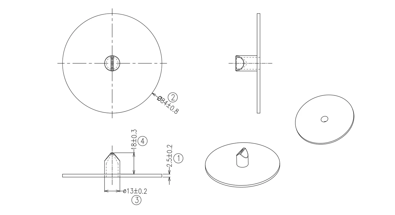 84mm Fermentation Lid Schematic